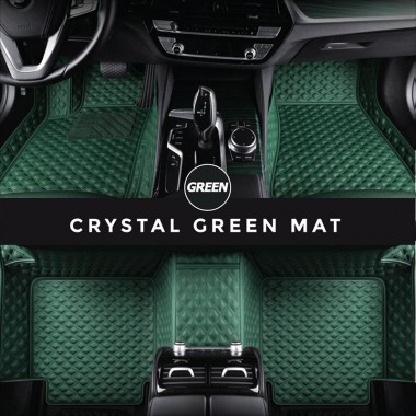 Green Crystal Elite Luxury Hybrid Car Floor Mats Manufacturers