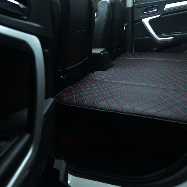 Universal Diamond Car Bed - Non-Inflatable Black and Red Stitching Luxury Leather Diamond Car Bed Mattress Manufacturers Universal Diamond Car Bed - Non-Inflatable Black and Red Stitching Luxury Leather Diamond Car Bed Mattress Manufacturers