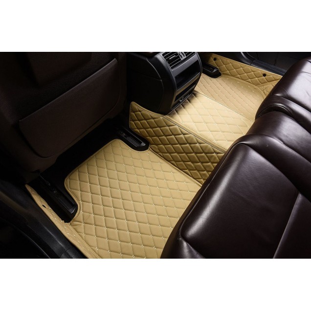 Beige Luxury Leather Diamond Car Floor Mats Manufacturers Beige Luxury Leather Diamond Car Floor Mats Manufacturers