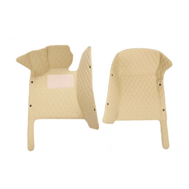 Beige Luxury Leather Diamond Car Floor Mats Manufacturers Beige Luxury Leather Diamond Car Floor Mats Manufacturers