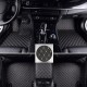 Black and Beige Stitching Luxury Leather Diamond Car Floor Mats Manufacturers Black and Beige Stitching Luxury Leather Diamond Car Floor Mats Manufacturers