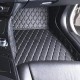Black and Beige Stitching Luxury Leather Diamond Car Floor Mats Manufacturers Black and Beige Stitching Luxury Leather Diamond Car Floor Mats Manufacturers