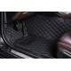Black and Black Stitching Luxury Leather Diamond Car Floor Mats Manufacturers Black and Black Stitching Luxury Leather Diamond Car Floor Mats Manufacturers