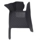 Black and Black Stitching Luxury Leather Diamond Car Floor Mats Manufacturers Black and Black Stitching Luxury Leather Diamond Car Floor Mats Manufacturers
