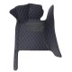 Black and Blue Stitching Luxury Leather Diamond Car Floor Mats Manufacturers Black and Blue Stitching Luxury Leather Diamond Car Floor Mats Manufacturers