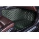 Black and Green Stitching Luxury Leather Diamond Car Floor Mats Manufacturers Black and Green Stitching Luxury Leather Diamond Car Floor Mats Manufacturers