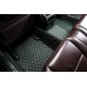 Black and Green Stitching Luxury Leather Diamond Car Floor Mats Manufacturers Black and Green Stitching Luxury Leather Diamond Car Floor Mats Manufacturers