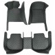 Black and Green Stitching Luxury Leather Diamond Car Floor Mats Manufacturers Black and Green Stitching Luxury Leather Diamond Car Floor Mats Manufacturers