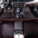 Black and Red Stitching Luxury Leather Diamond Car Floor Mats Manufacturers Black and Red Stitching Luxury Leather Diamond Car Floor Mats Manufacturers