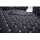 Black and White Stitching Luxury Leather Diamond Car Floor Mats Manufacturers Black and White Stitching Luxury Leather Diamond Car Floor Mats Manufacturers