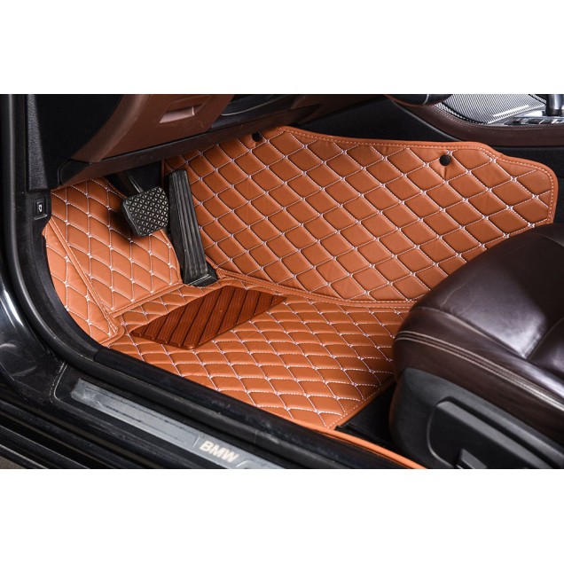 Brown Luxury Leather Diamond Car Floor Mats Manufacturers Brown Luxury Leather Diamond Car Floor Mats Manufacturers