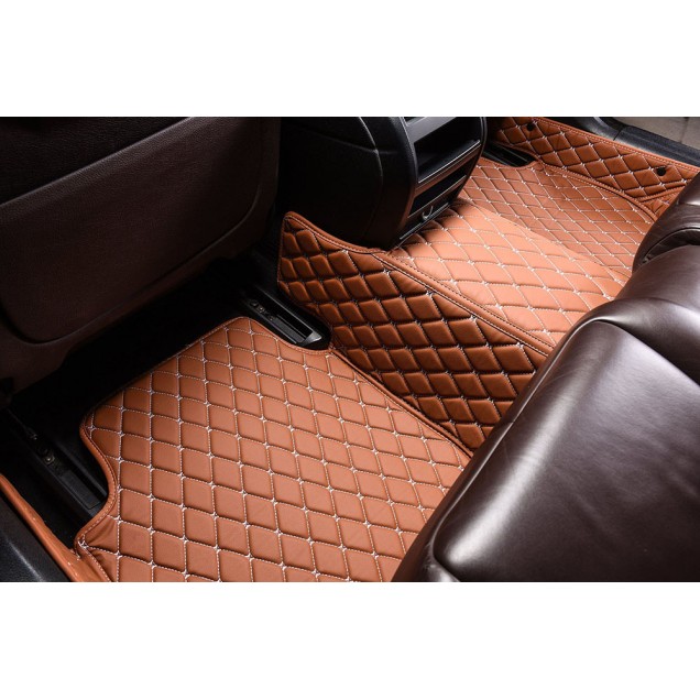 Brown Luxury Leather Diamond Car Floor Mats Manufacturers Brown Luxury Leather Diamond Car Floor Mats Manufacturers