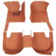 Brown Luxury Leather Diamond Car Floor Mats Manufacturers Brown Luxury Leather Diamond Car Floor Mats Manufacturers