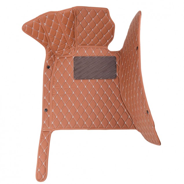 Brown Luxury Leather Diamond Car Floor Mats Manufacturers Brown Luxury Leather Diamond Car Floor Mats Manufacturers