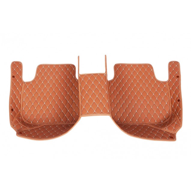 Brown Luxury Leather Diamond Car Floor Mats Manufacturers Brown Luxury Leather Diamond Car Floor Mats Manufacturers