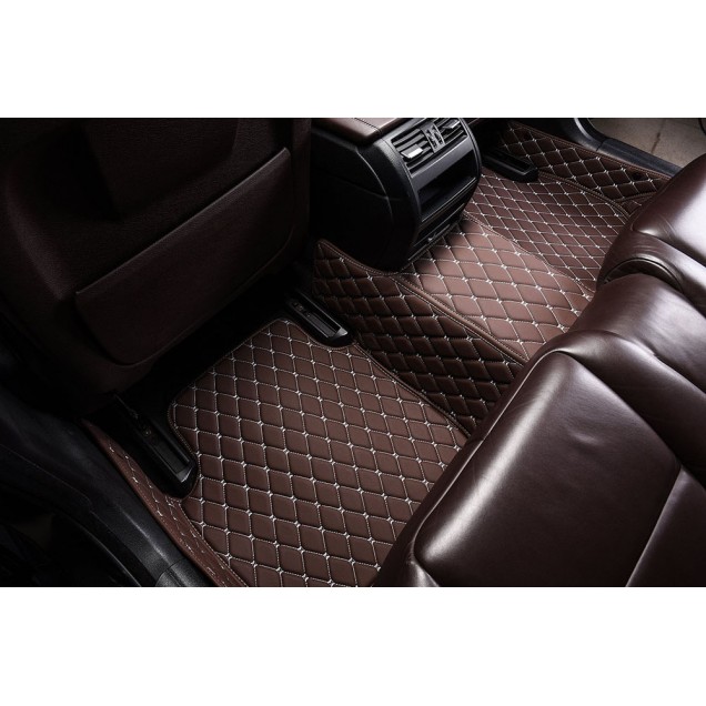Dark Brown Luxury Leather Diamond Car Floor Mats Manufacturers Dark Brown Luxury Leather Diamond Car Floor Mats Manufacturers