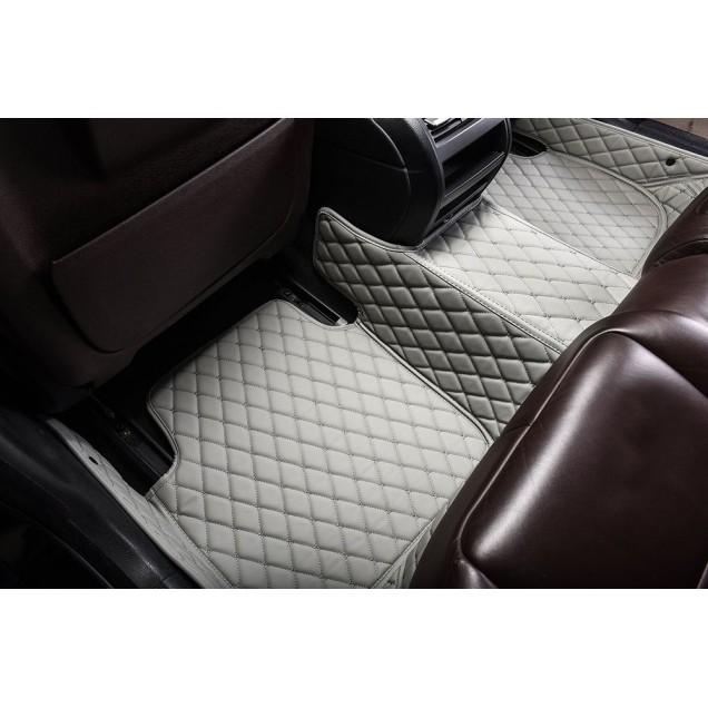 Grey Luxury Leather Diamond Car Floor Mats Manufacturers Grey Luxury Leather Diamond Car Floor Mats Manufacturers