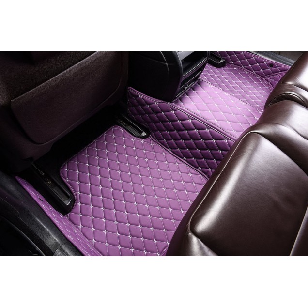 Purple Luxury Leather Diamond Car Floor Mats Manufacturers Purple Luxury Leather Diamond Car Floor Mats Manufacturers