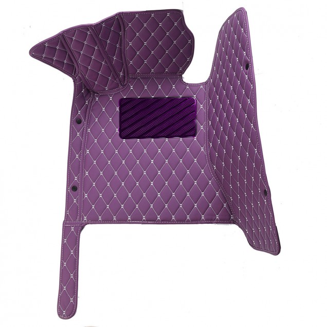 Purple Luxury Leather Diamond Car Floor Mats Manufacturers Purple Luxury Leather Diamond Car Floor Mats Manufacturers