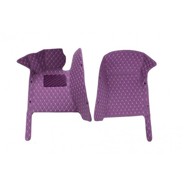 Purple Luxury Leather Diamond Car Floor Mats Manufacturers Purple Luxury Leather Diamond Car Floor Mats Manufacturers