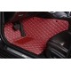 Wine Red Luxury Leather Diamond Car Floor Mats Manufacturers