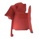 Wine Red Luxury Leather Diamond Car Floor Mats Manufacturers