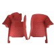 Wine Red Luxury Leather Diamond Car Floor Mats Manufacturers