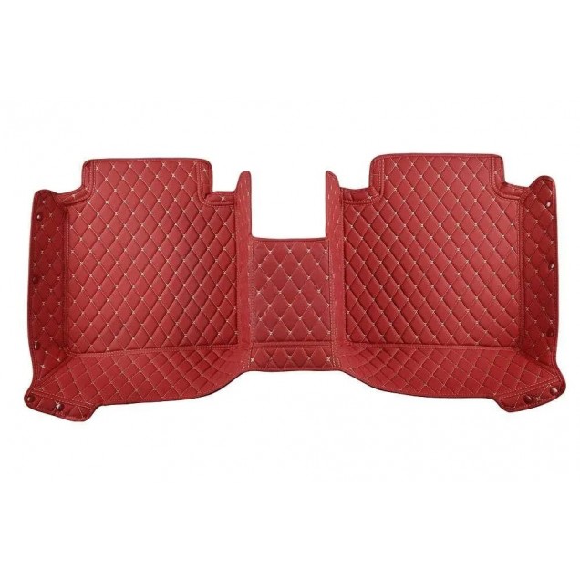 Wine Red Luxury Leather Diamond Car Floor Mats Manufacturers