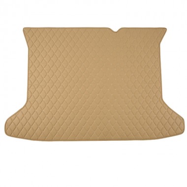 Beige Luxury Leather Diamond Trunk Base Mats Manufacturers