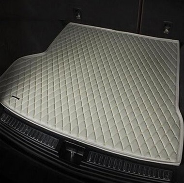 Grey Luxury Leather Diamond Trunk Base Mats Manufacturers