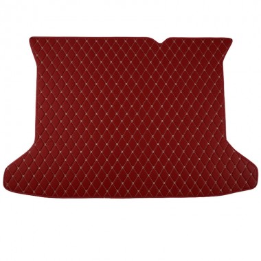 Wine Red Luxury Leather Diamond Trunk Base Mats Manufacturers