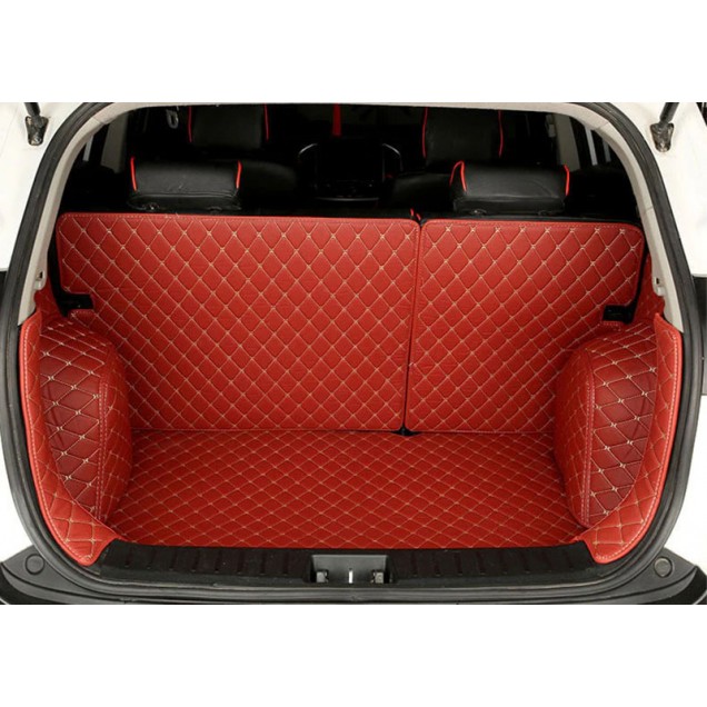 Wine Red Full Cover Luxury Leather Diamond Trunk Car Floor Mats Manufacturers Wine Red Full Cover Luxury Leather Diamond Trunk Car Floor Mats Manufacturers