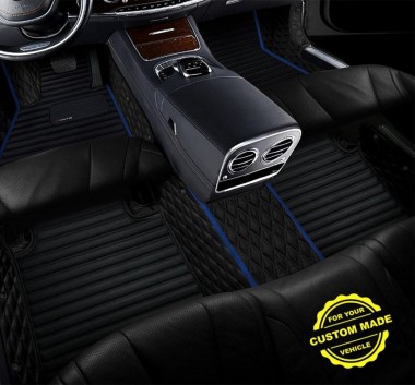 Dark Blue Hybrid Line Series Premium Car Floor Mats Manufacturers