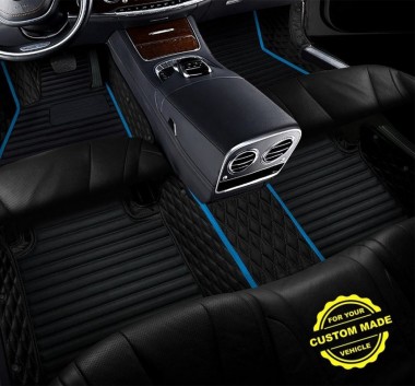 Light Blue Hybrid Line Series Premium Car Floor Mats Manufacturers
