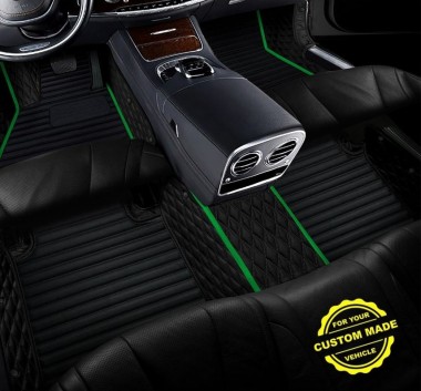 Lime Green Hybrid Line Series Premium Car Mats Manufacturers