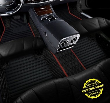 Maroon Hybrid Line Series Premium Car Floor Mats Manufacturers