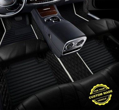 White Hybrid Line Series Premium Car Floor Mats Manufacturers