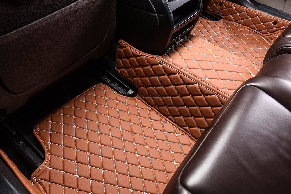 Brown Custom Diamond Car Mats Manufacturers