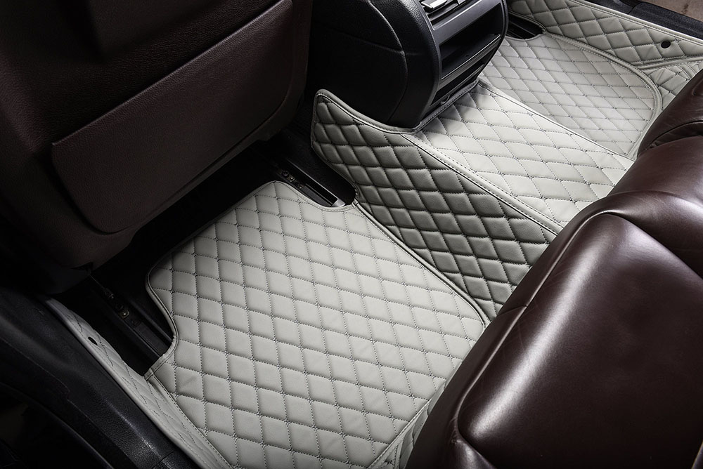 Grey Custom Diamond Car Mats Manufacturers