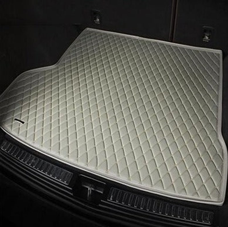 Grey Luxury Leather Diamond Trunk Base Mats Manufacturers