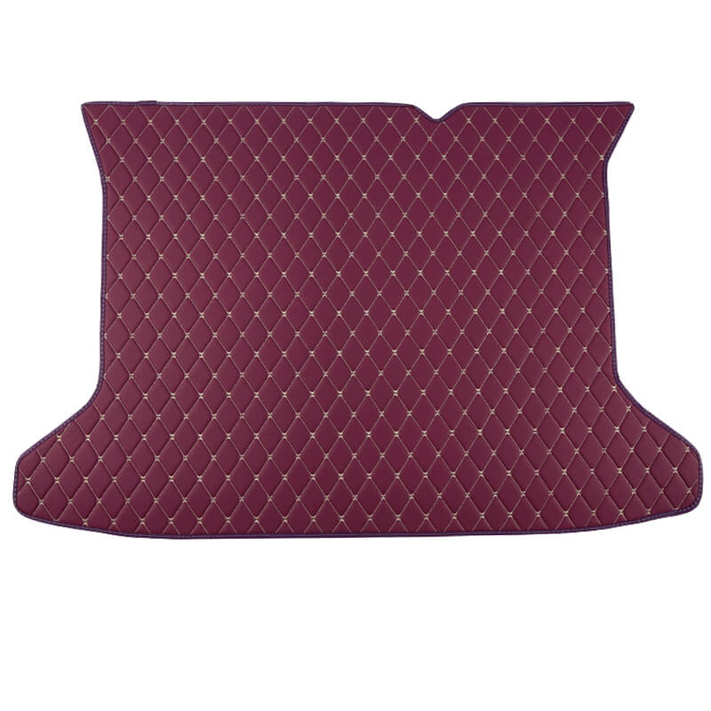 Purple Luxury Leather Diamond Trunk Base Mats Manufacturers