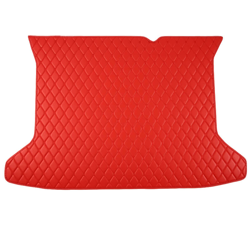 Red Luxury Leather Diamond Trunk Base Mats Manufacturers