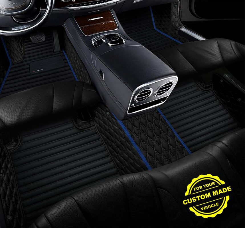 Dark Blue Hybrid Line Series Premium Car Mats Manufacturers